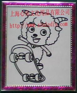 金粉画，艺术闪光画，金粉中国结，金粉绸布画，幻彩画  金粉画中国结  幻彩画中国结