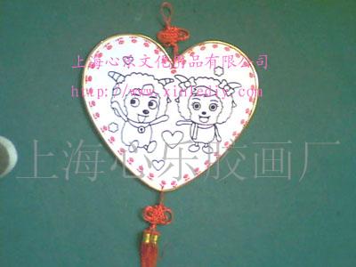 金粉画KT板，金粉画中国结，金粉画颜料  喜羊羊金粉画KT
