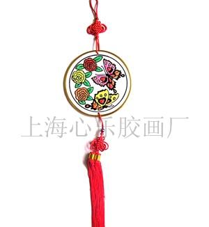金粉画KT板，金粉画中国结，金粉画颜料  喜羊羊金粉画KT