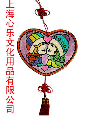 上海心乐供应批发艺术闪光画,金粉画,金粉中国结,幻彩画