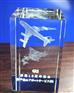 水晶内雕,水晶内雕飞机,航空公司纪念品,中国航空水晶礼品