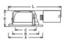 Model:4″横式三支架防雾筒灯