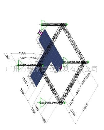 铝合金活动舞台 流动舞台 铝合金灯架