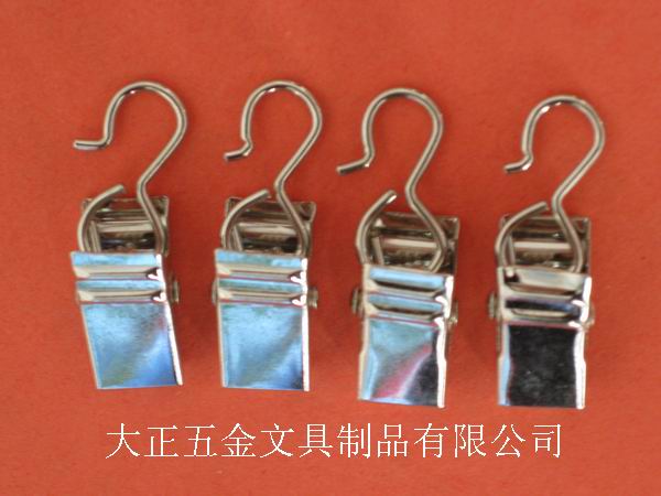 八字窗帘夹，65夹，导航钩窗帘夹，短钩窗帘夹，叻色八字窗夹  锰片夹  带圆环窗帘夹