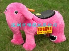 兔子毛绒动物智能玩具车，遥控儿童电瓶车，毛绒玩具电动车  毛绒动物玩具车