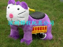 毛绒动物智能玩具车，遥控儿童电瓶车，毛绒玩具电动车