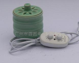 步步高升竹节青瓷电子熏香炉