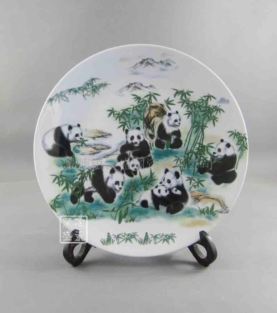 供應(yīng)景德鎮(zhèn)窯盛陶瓷彩瓷紀念賞盤、時尚擺件飾品、旅游紀念盤