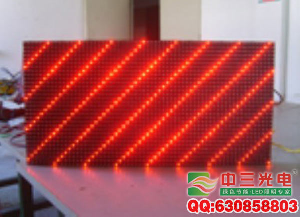 【厂家直销】半户外F3.75单色LED单元板/LED模组  LED显示屏