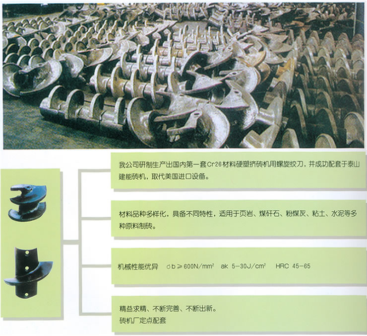 髙鉻螺旋铰刀  耐磨螺旋  耐磨螺旋铰刀
