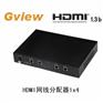 供应HDMI网线分配器 HDMI一进四出 一分四 1进4出