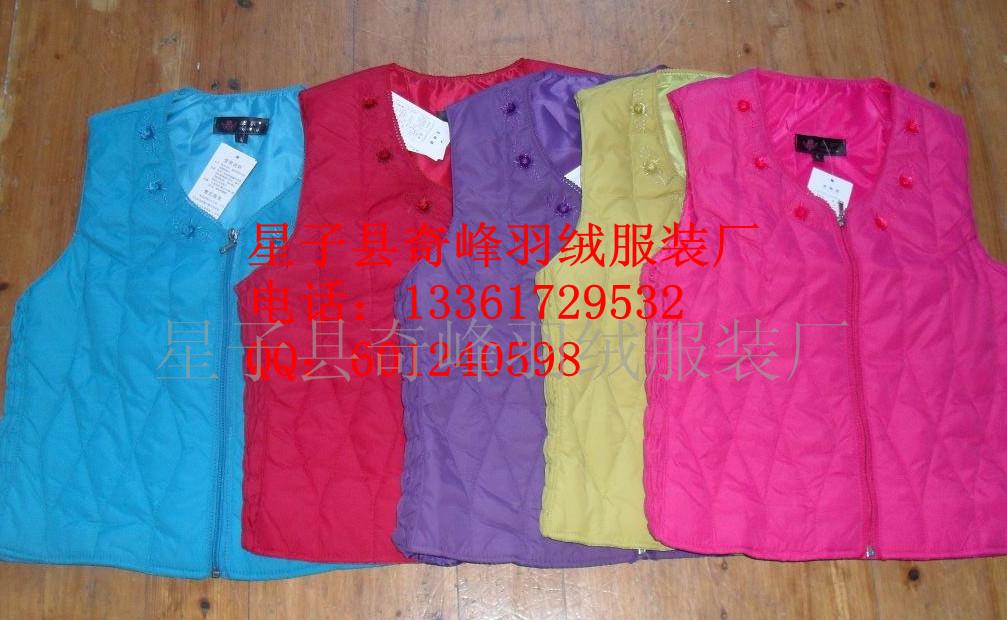 女式羽绒背心  批发女式羽绒背心  女式羽绒背心批发
