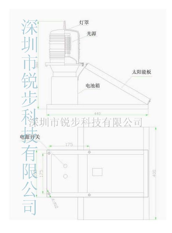 ZH-878-3M太阳能中光强B型  航空障碍灯  航空灯  太阳能航空障碍灯