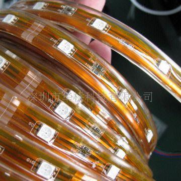 SMD5050 硅胶套管防水黄板LED软灯条  LED 软灯条  LED 光条