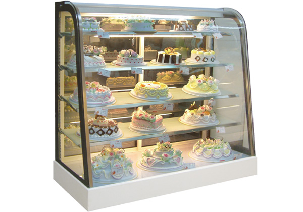 供應熱彎蛋糕樣品展示柜01
