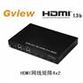 HDMI网线矩阵 4进2出
