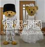 供应卡通服装，卡通服饰，人偶服装出口版婚礼熊