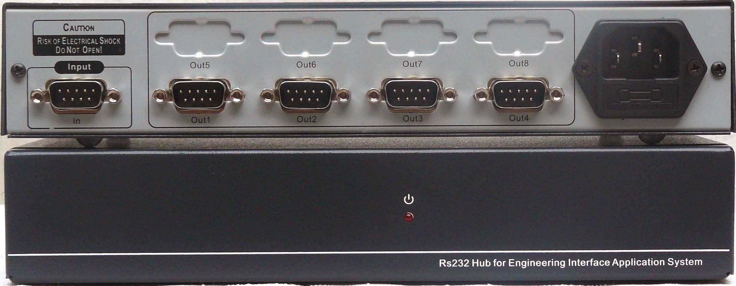 1进4出RS232集线器