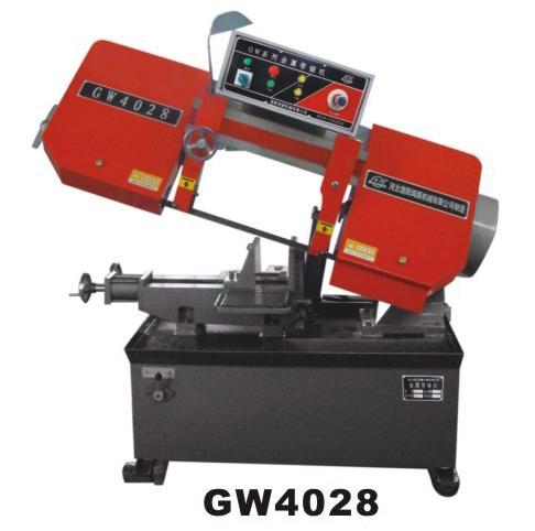 供应豪日牌GW4028剪刀式金属带锯床  金属带锯床价格  金属带锯床厂家  买优质锯床到石