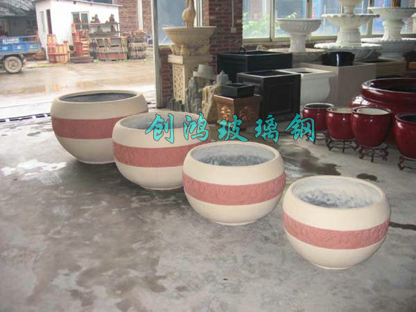 玻璃钢花盆，花钵，花槽，园林花盆，园林盆景