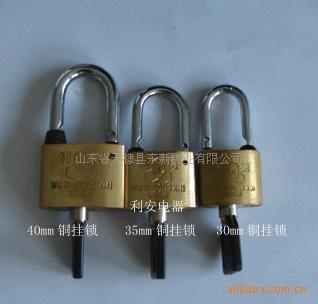 35mm40mm铜挂锁,塑钢锁,防撬锁,磁锁,感应锁 表箱锁 电表箱 各种电力器材