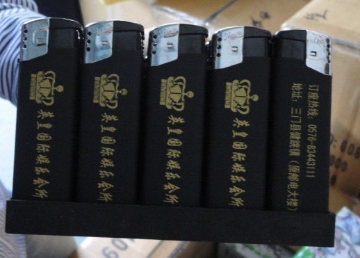 印字橡皮漆打火机，慈溪打火机厂家  塑料打火机  印字打火机