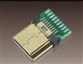 供应miniHDMI公座带PCB板19P铜壳镀金