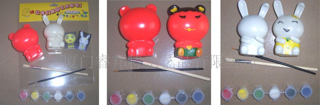 DIY玩具、儿童玩具、益智玩具-熊猫兔兔搭