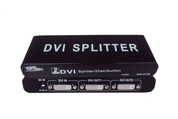 DVI1进2出分配器 DVI分配器 2口DVI分配器 旭东泰DVI