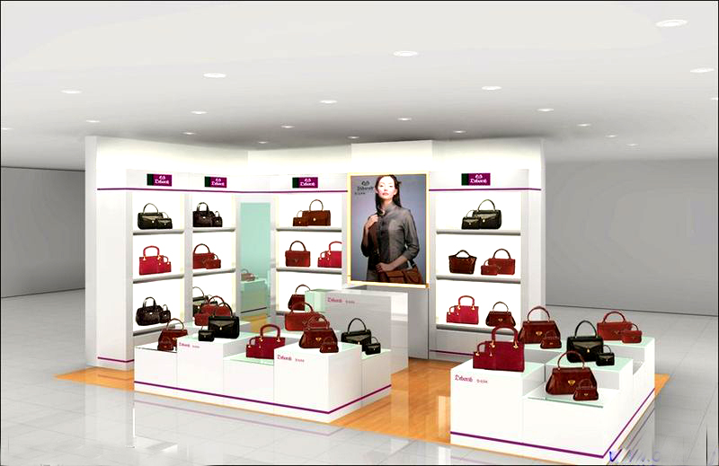 供應(yīng)箱包展柜設(shè)計(jì)，箱包展示柜訂做，箱包店面設(shè)計(jì)，深圳箱包展柜