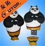 软胶卡通U盘定制可做各种造型广州U盘厂功夫熊猫U盘