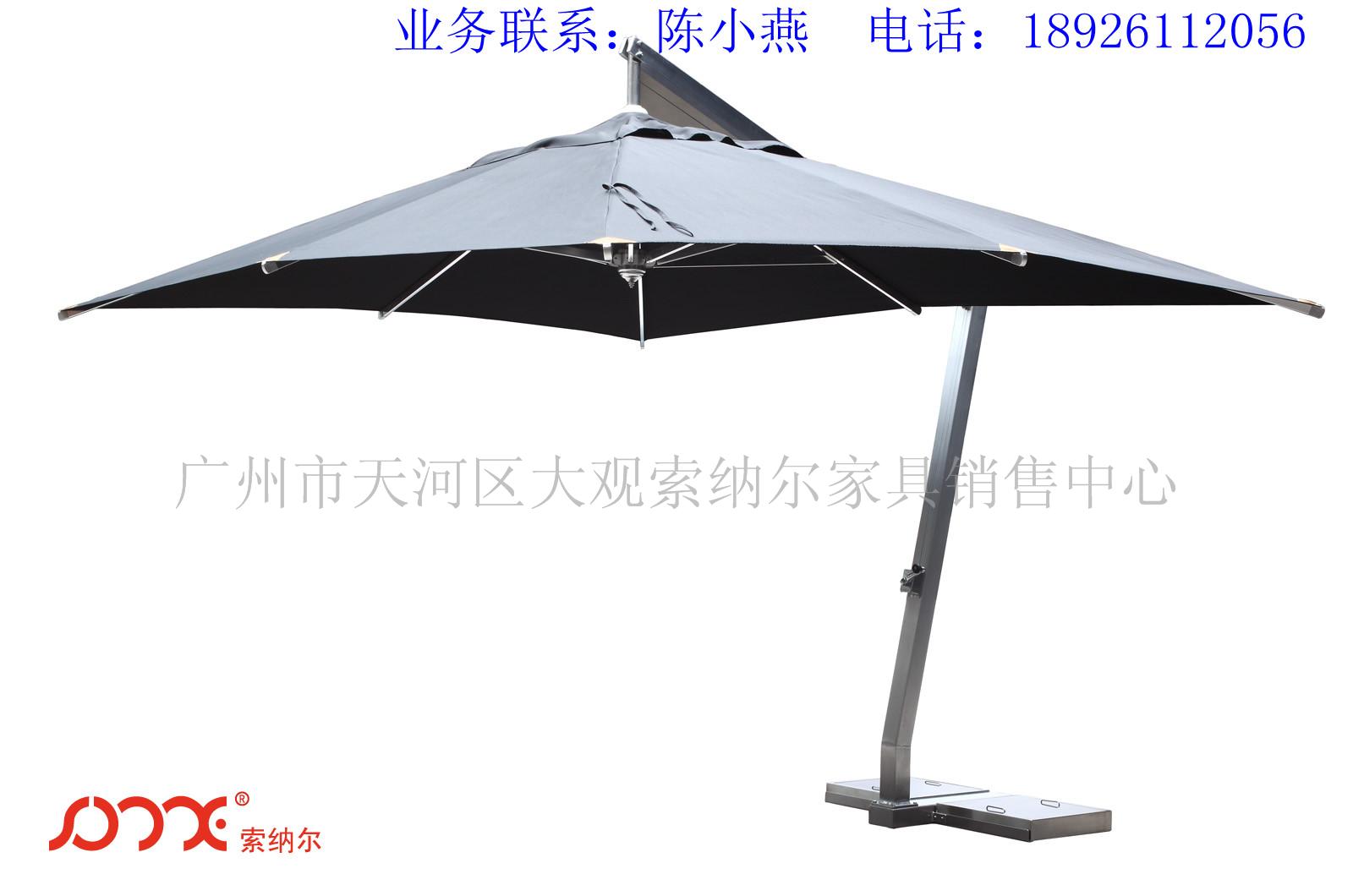 广州供应户外家具弯头太阳伞  花园太阳伞