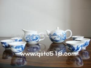 山东陶瓷茶具订做家用礼品批发订做茶具批发  上海青花茶具批发  深圳青花茶具订做  江苏青花茶具