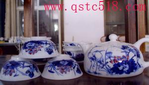 山西家用茶具批发陶瓷礼品茶具订做批发定做  上海水点桃花茶具  深圳水点桃花茶具  江苏礼品茶具