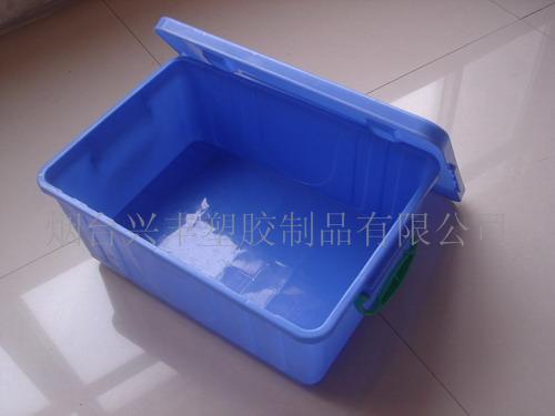 加强加厚型消毒餐具塑料周转箱  消毒餐具箱  餐具消毒箱  塑料配送箱