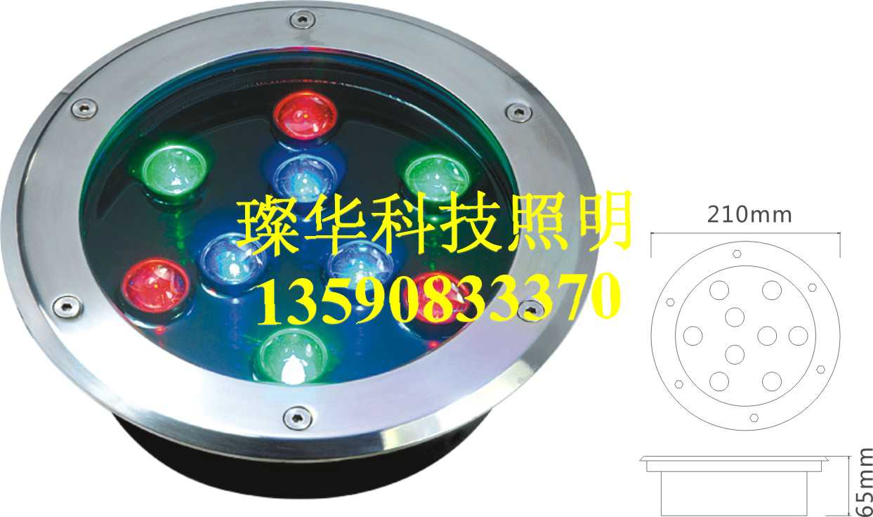 9W圆形大功率led地埋灯  led埋地灯  led灯具