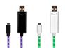 Micro USB充电流动发光线