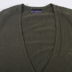 秋季 新品 纯色V领美肩章打底针织衫