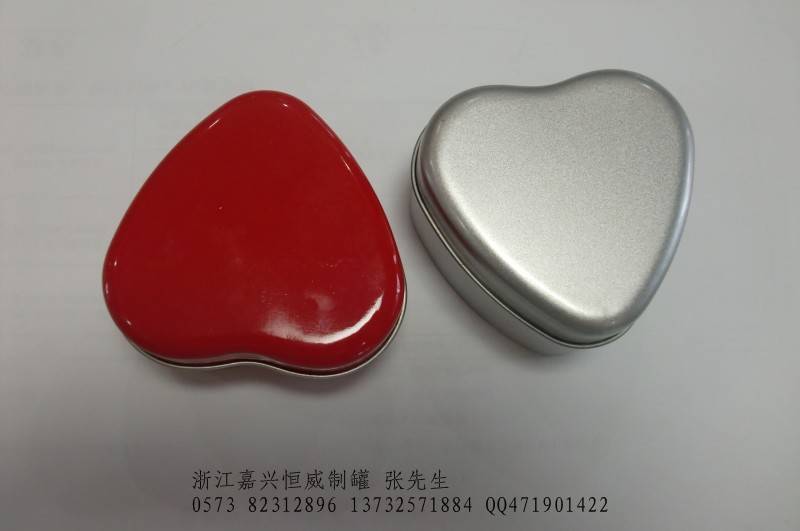 马口铁心形包装铁罐  马口铁盒  马口铁罐  金属包装定制