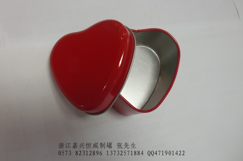 马口铁心形包装铁罐  马口铁盒  马口铁罐  金属包装定制